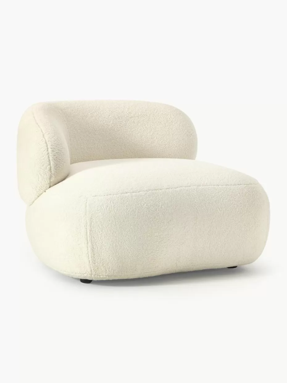 Sessel | Sofaserien-Westwing Collection Loungesessel Alba aus Teddyfell Teddy Off White