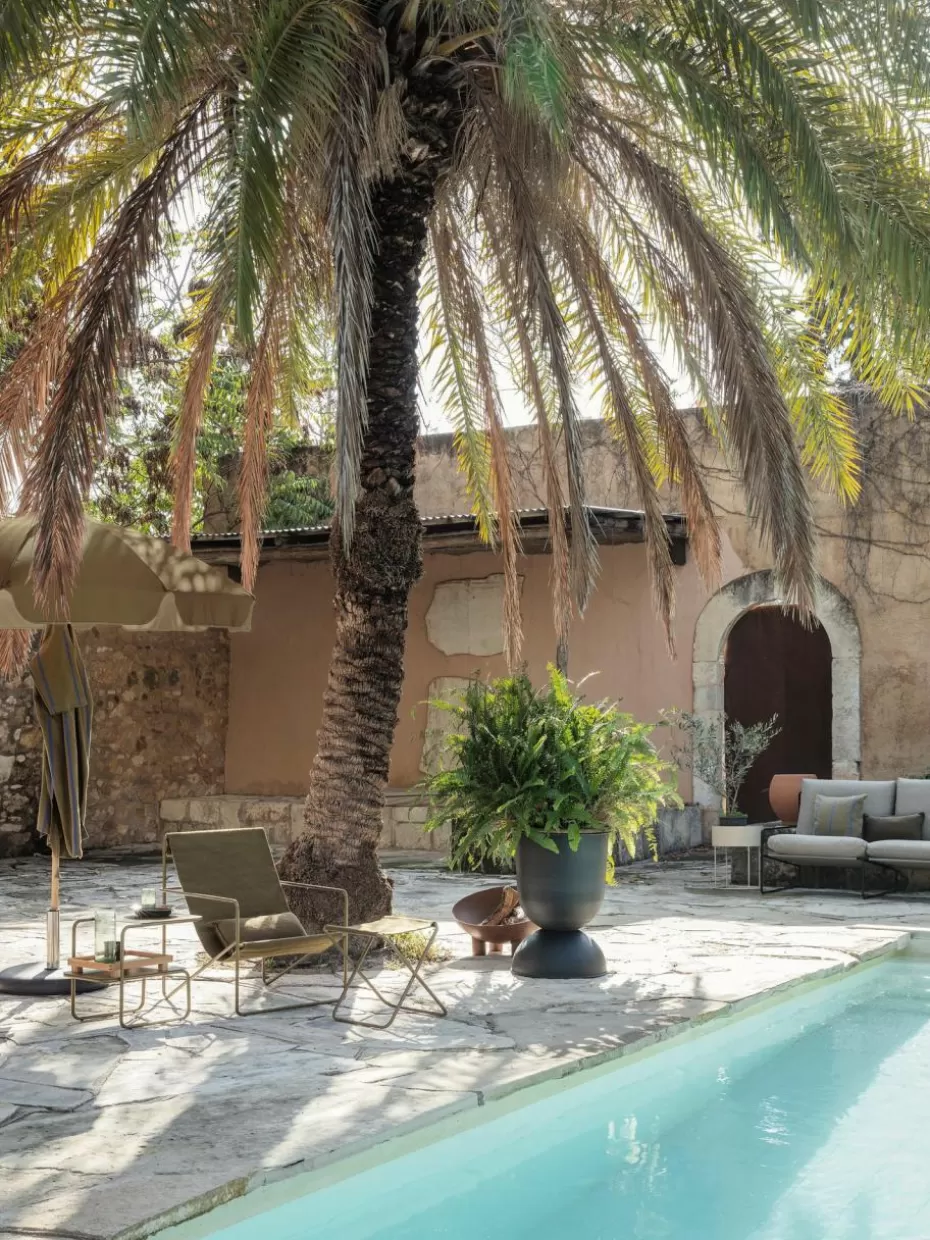 Sessel-ferm LIVING Loungesessel Desert Webstoff Olivgrün