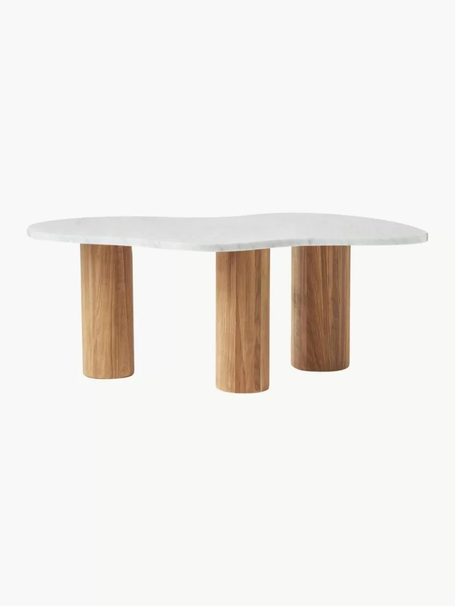 Couchtische-Westwing Collection Marmor-Couchtisch Naruto in organischer Form