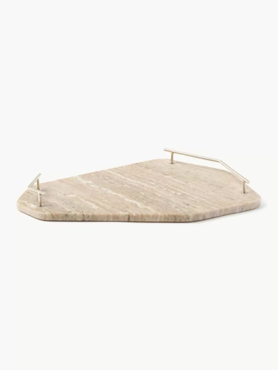 Serviertabletts | Dekotabletts-Westwing Collection Marmor-Servierplatte Han, B 38 cm