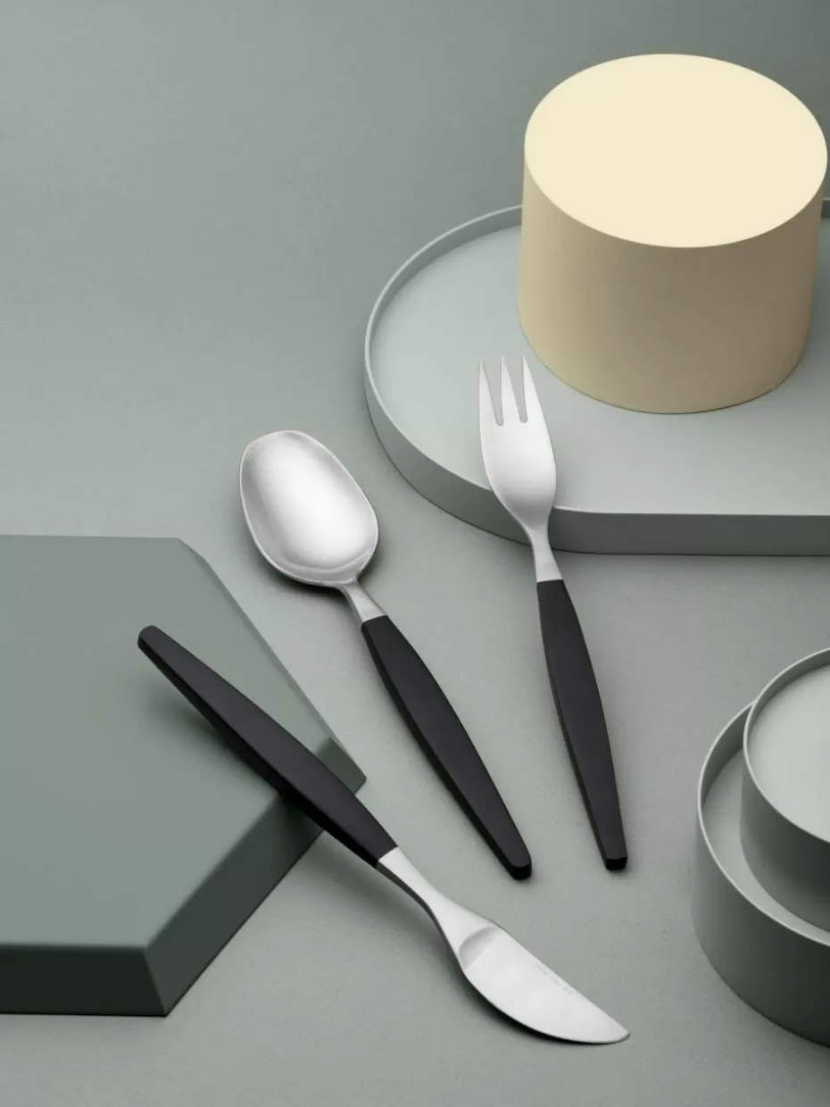Besteck-Sets-Gense Matt gebürstetes Besteck-Set Focus de Luxe, 4 Personen (12-tlg.)