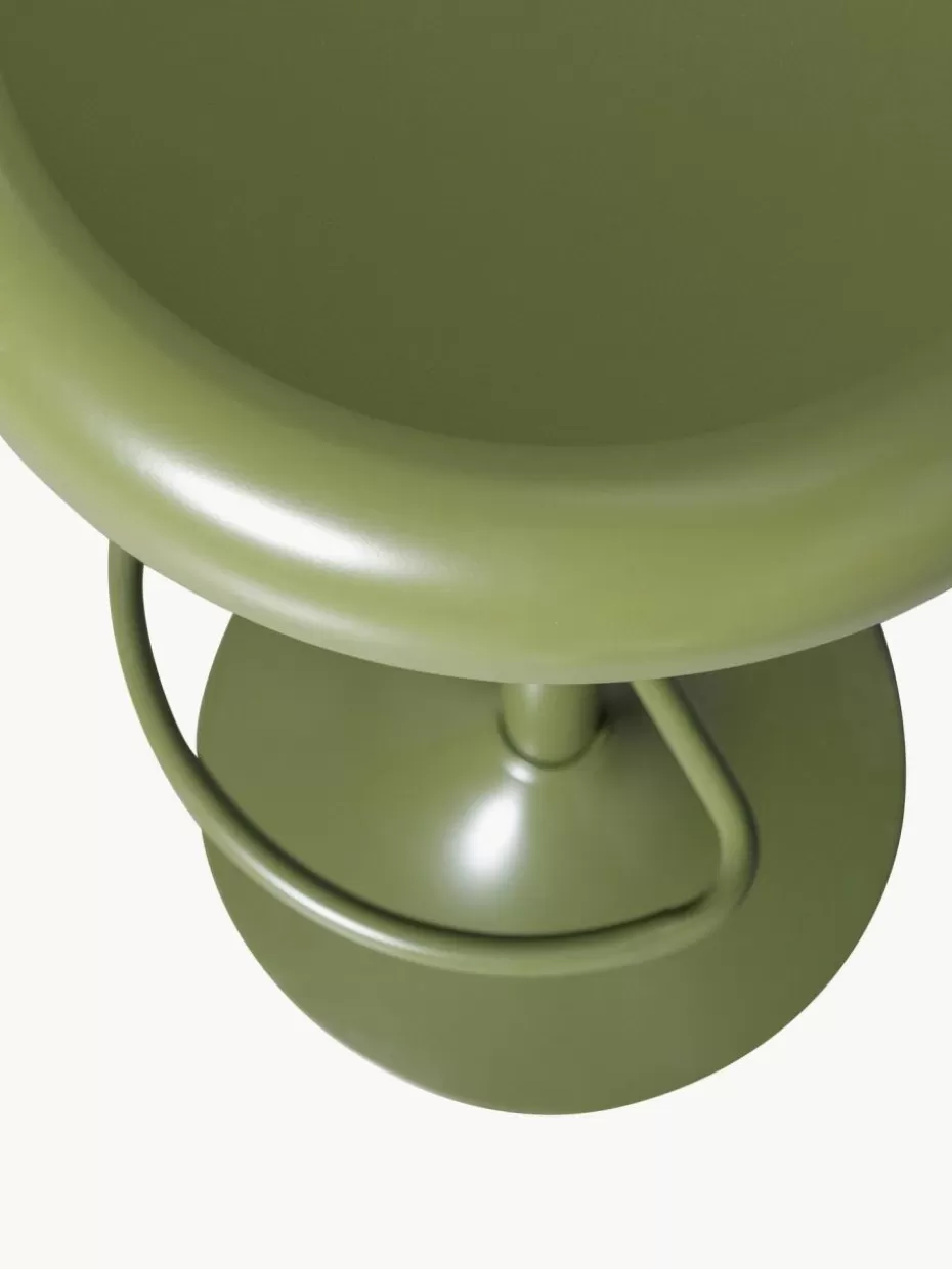 Barhocker-Westwing Metall-Barhocker Isaac, höhenverstellbar Olivgrün