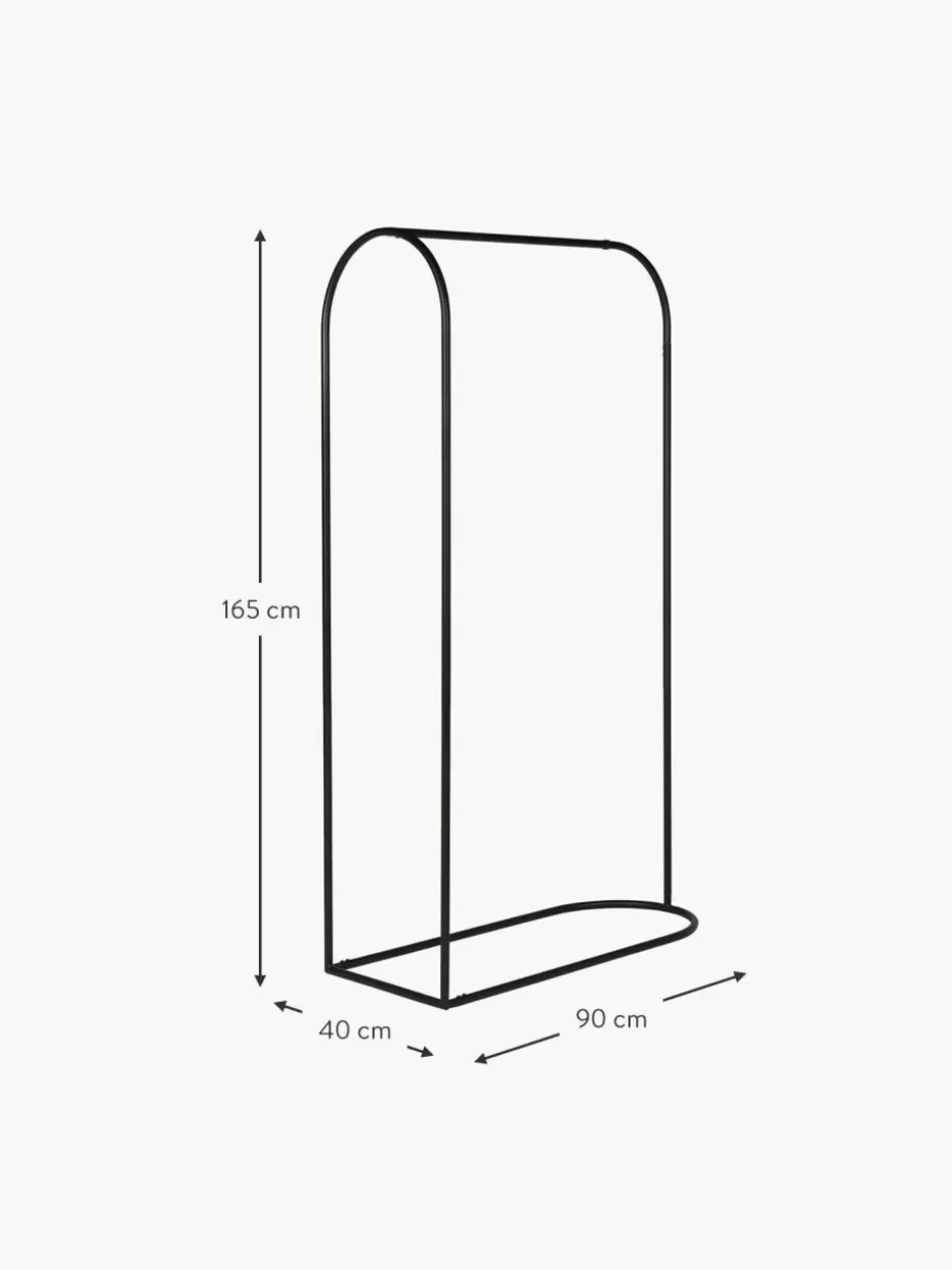 Garderoben | Kleiderschränke-Broste Copenhagen Metall-Garderobe Archie Schwarz