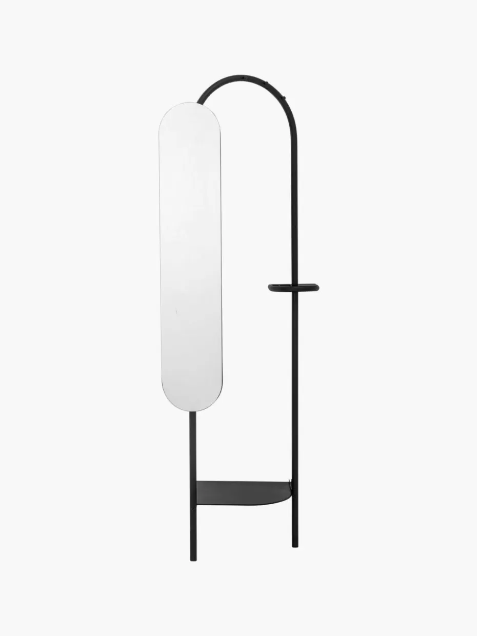 Garderoben-Bloomingville Metall-Garderobe Belen mit verstellbarem Spiegel
