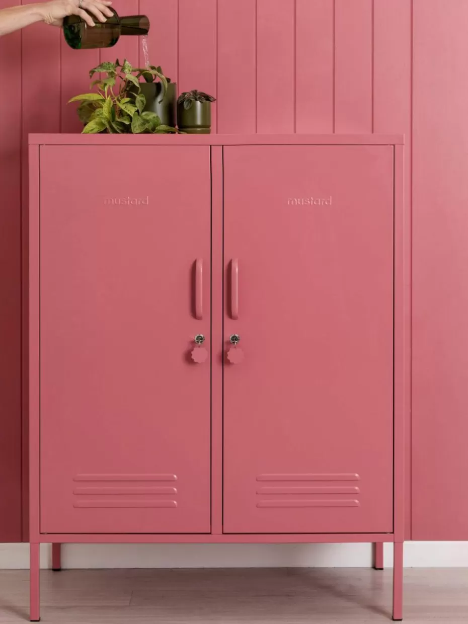 Schränke | Kommoden & Sideboards-Mustard Made Metall-Highboard The Midi Altrosa