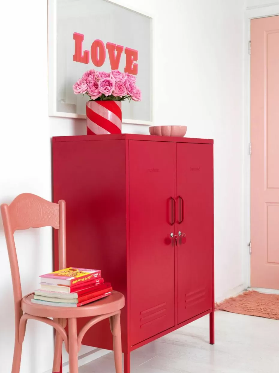 Schränke | Kommoden & Sideboards-Mustard Made Metall-Highboard The Midi Rot