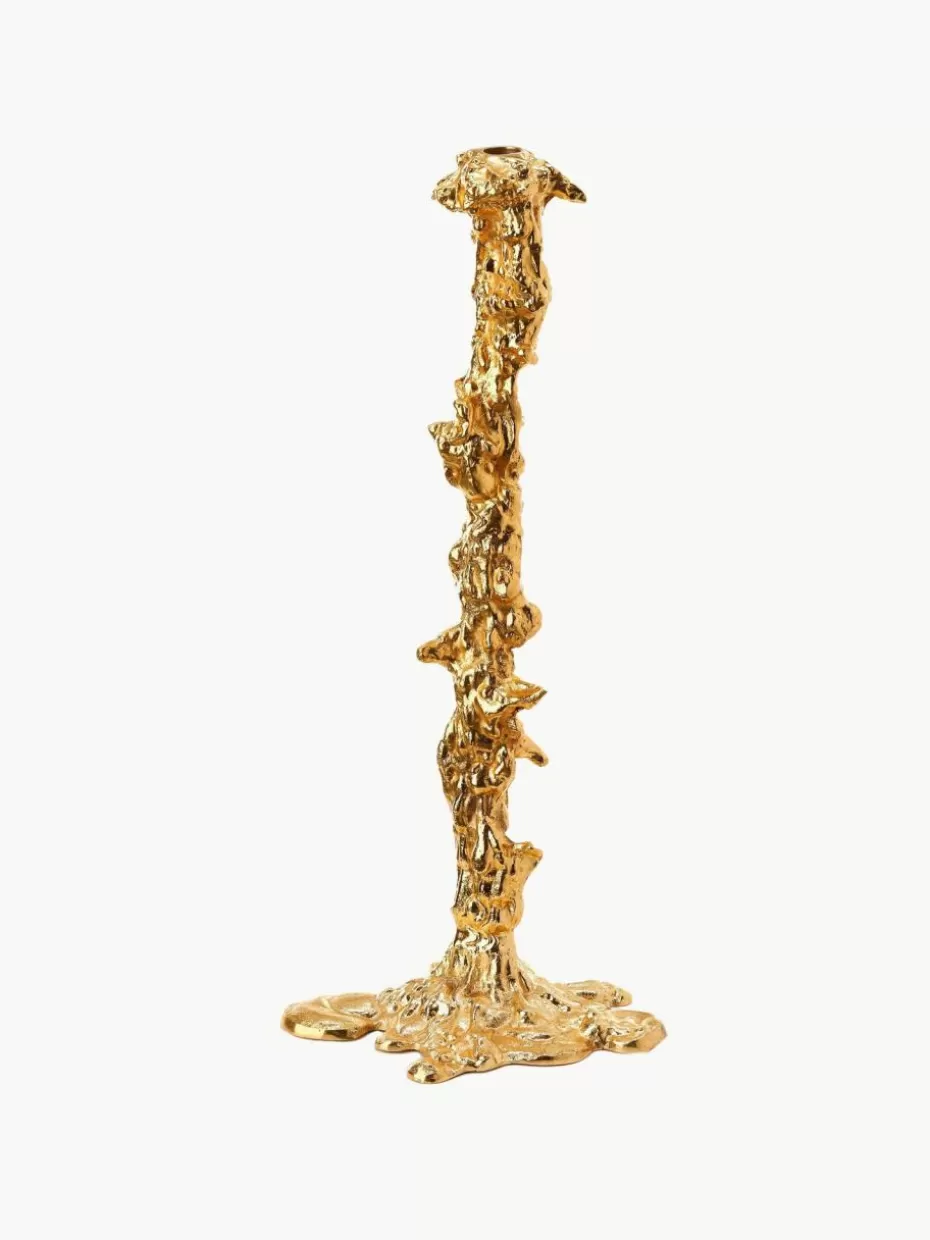 Kerzenständer & Kerzenhalter-Pols Potten Metall-Kerzenhalter Drip Goldfarben