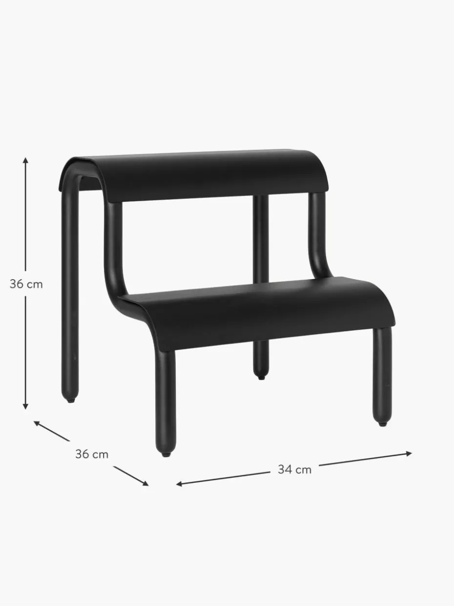 Stühle-ferm LIVING Kids Metall-Kinderhocker Up Step Schwarz