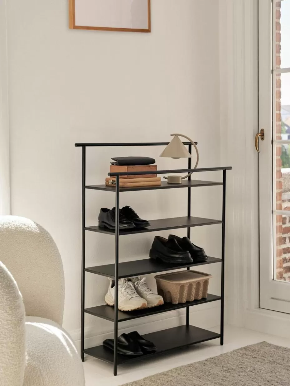 Regale-ferm LIVING Metall-Regal Dora Schwarz, matt
