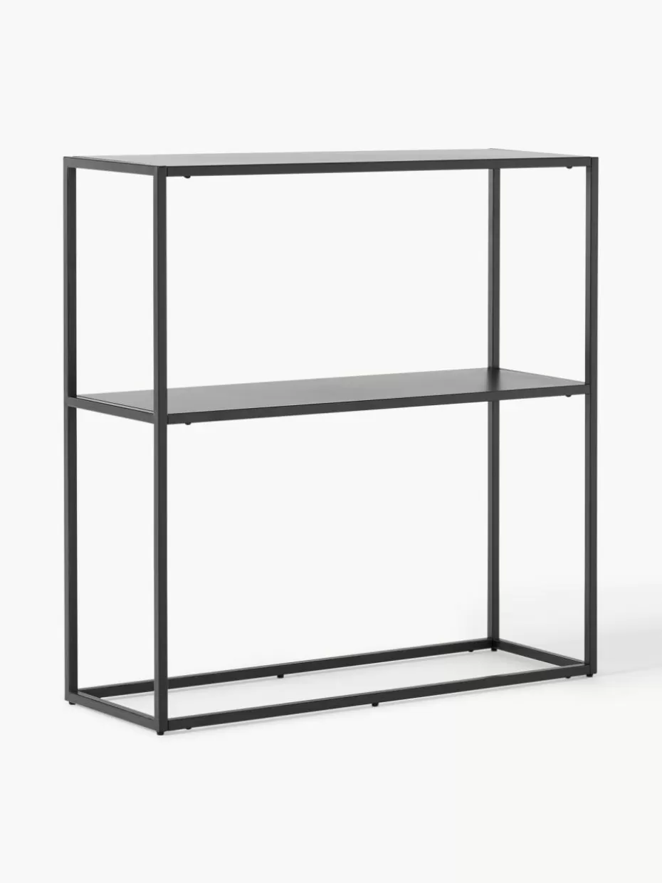 Büroregale | Konsolen-Westwing Collection Metall-Regal Neptun Schwarz