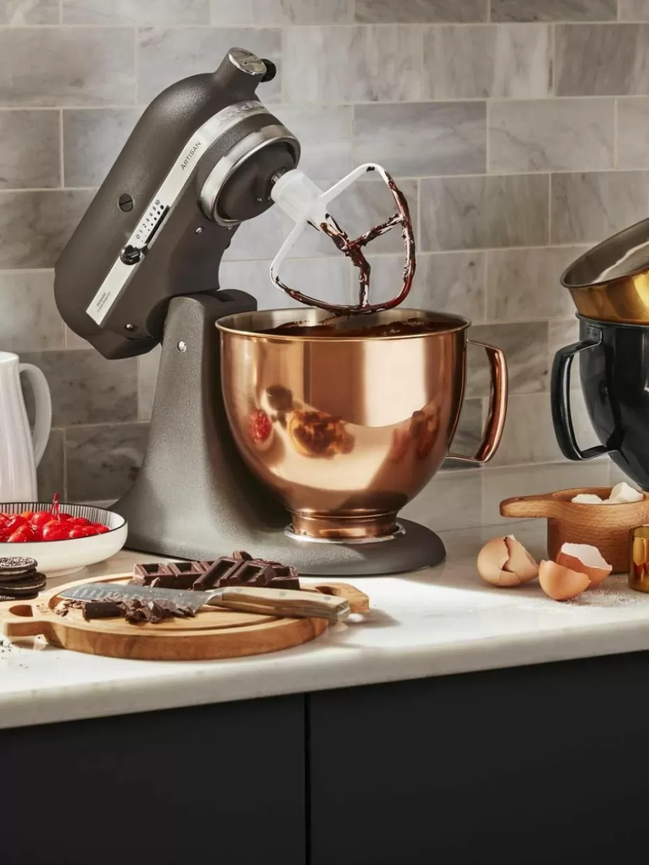 Küchenhelfer | Küchenmaschinen-KitchenAid Metall-Schüssel Radiant Rosa mit Metallic-Finish