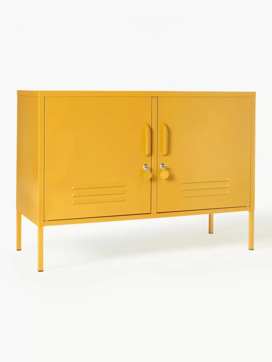 Kommoden & Sideboards-Mustard Made Metall-Sideboard The Lowdown Senfgelb