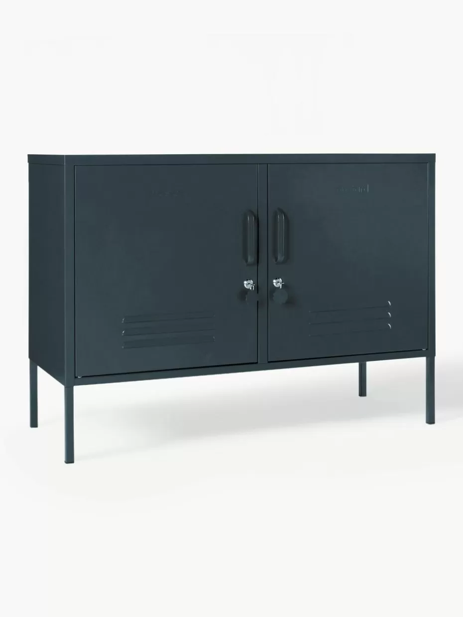 Kommoden & Sideboards-Mustard Made Metall-Sideboard The Lowdown Anthrazit