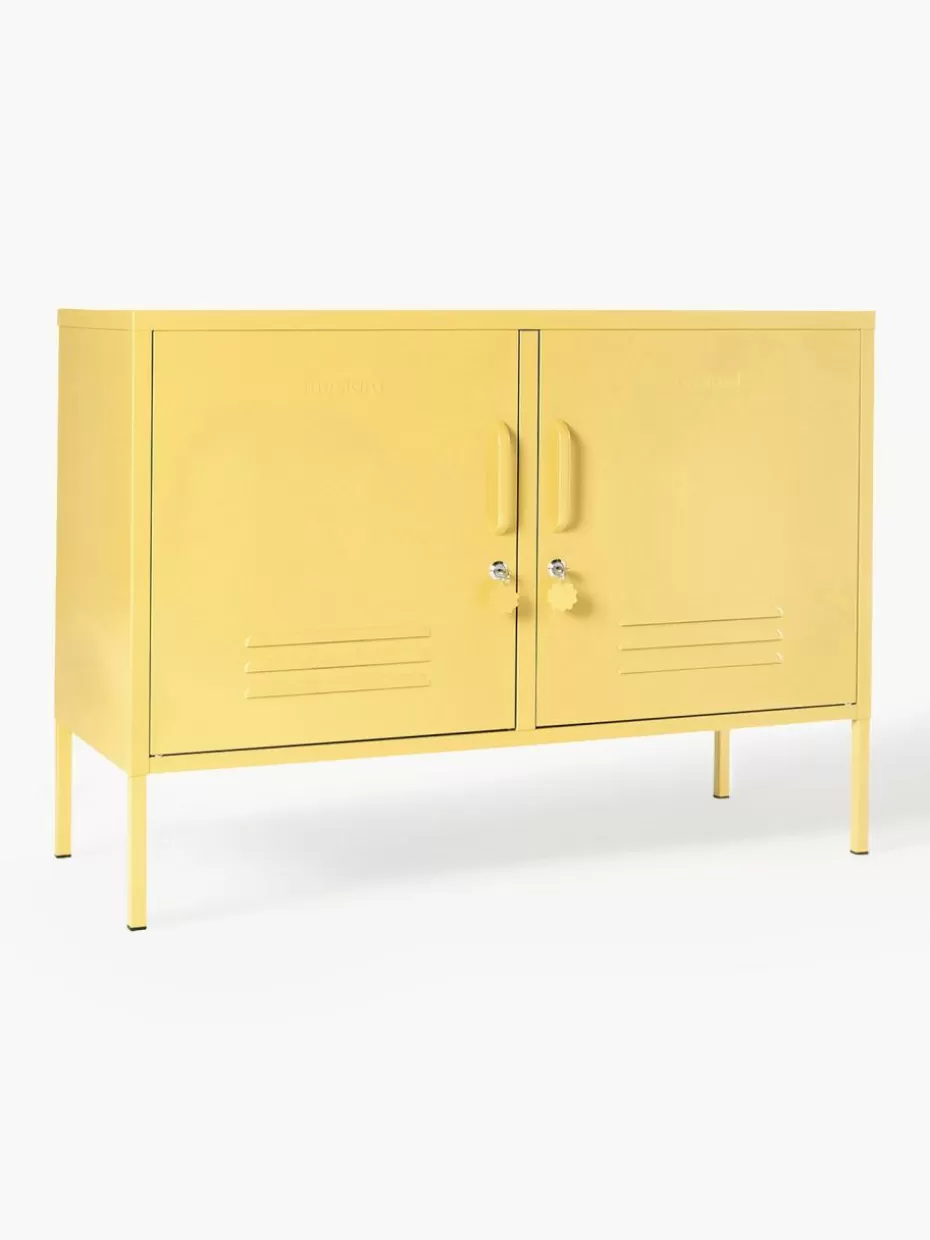 Kommoden & Sideboards-Mustard Made Metall-Sideboard The Lowdown Hellgelb