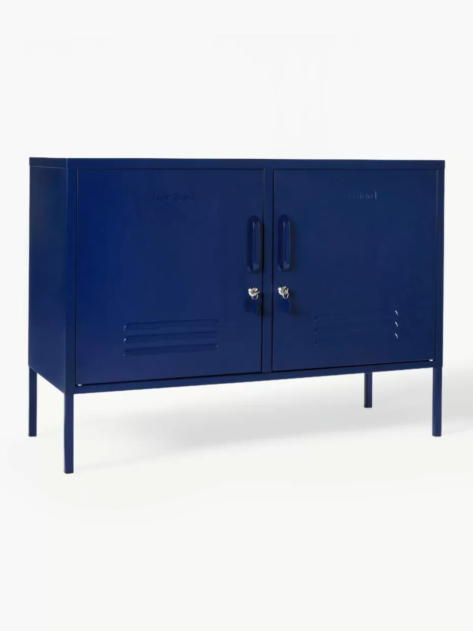 Kommoden & Sideboards-Mustard Made Metall-Sideboard The Lowdown Dunkelblau