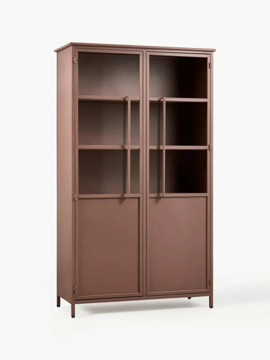 Vitrinen-Westwing Metall-Vitrine Exhibit Nougat
