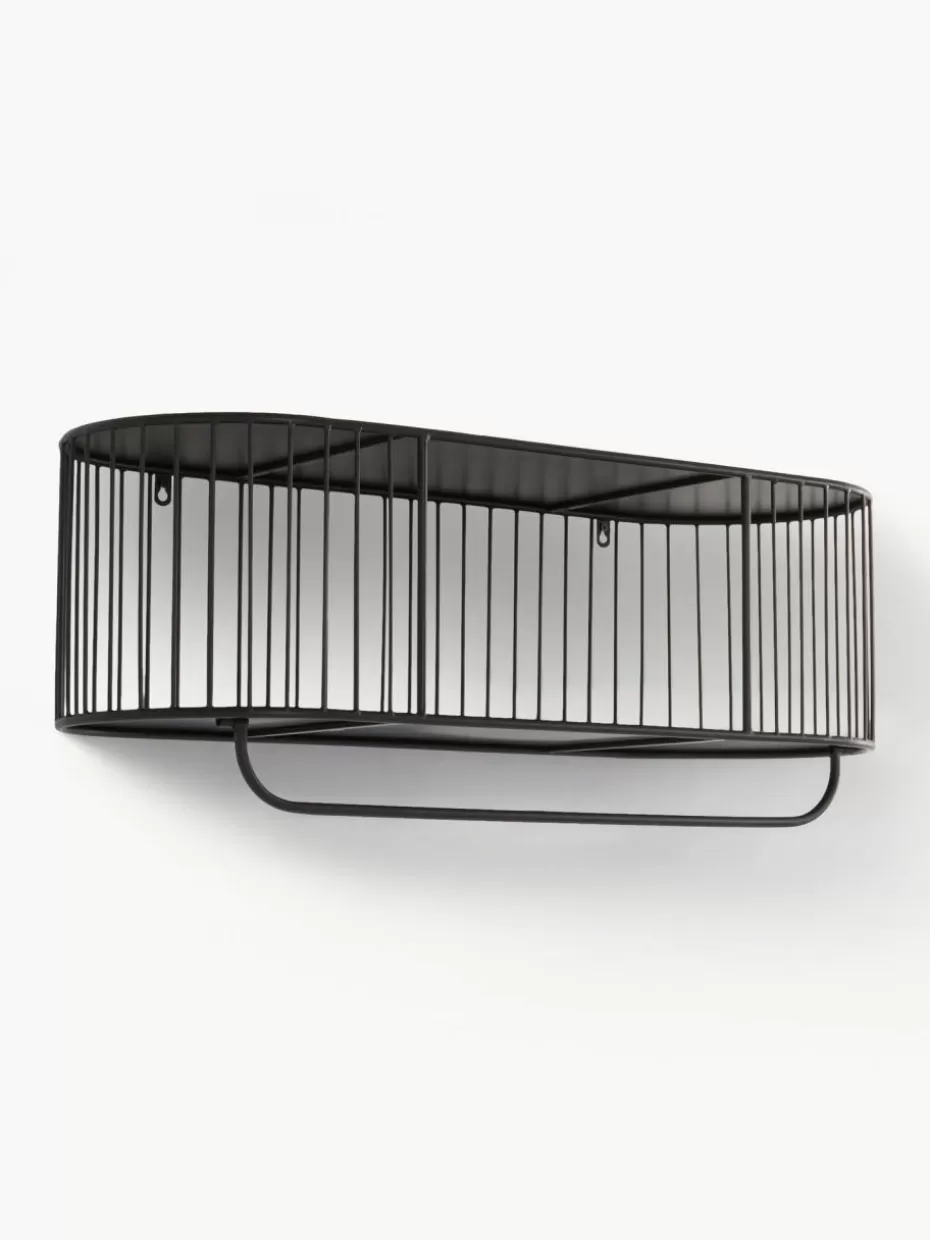 Garderoben-Jotex Metall-Wandgarderobe London mit Ablage