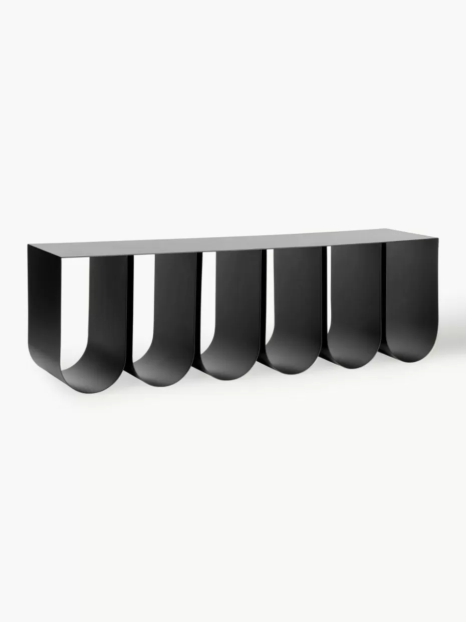 Regale-Kristina Dam Metall-Wandregal Curved Schwarz