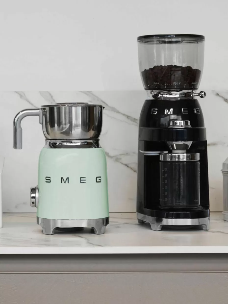 Kaffeemaschinen-Smeg Milchaufschäumer 50's Style Mintgrün, glänzend