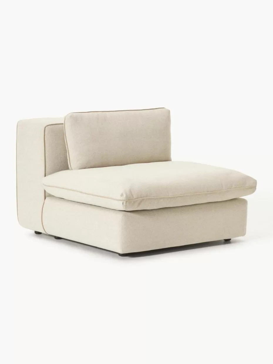 Sofas | Sofaserien-Westwing Collection Mittelmodul Felix Webstoff Hellbeige
