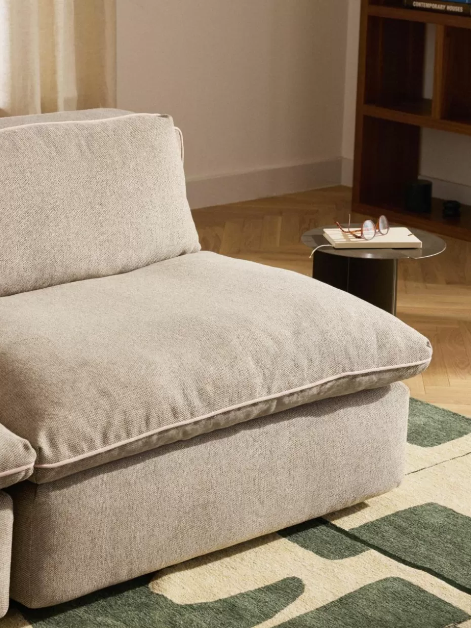 Sofas | Sofaserien-Westwing Collection Mittelmodul Felix Webstoff Beige