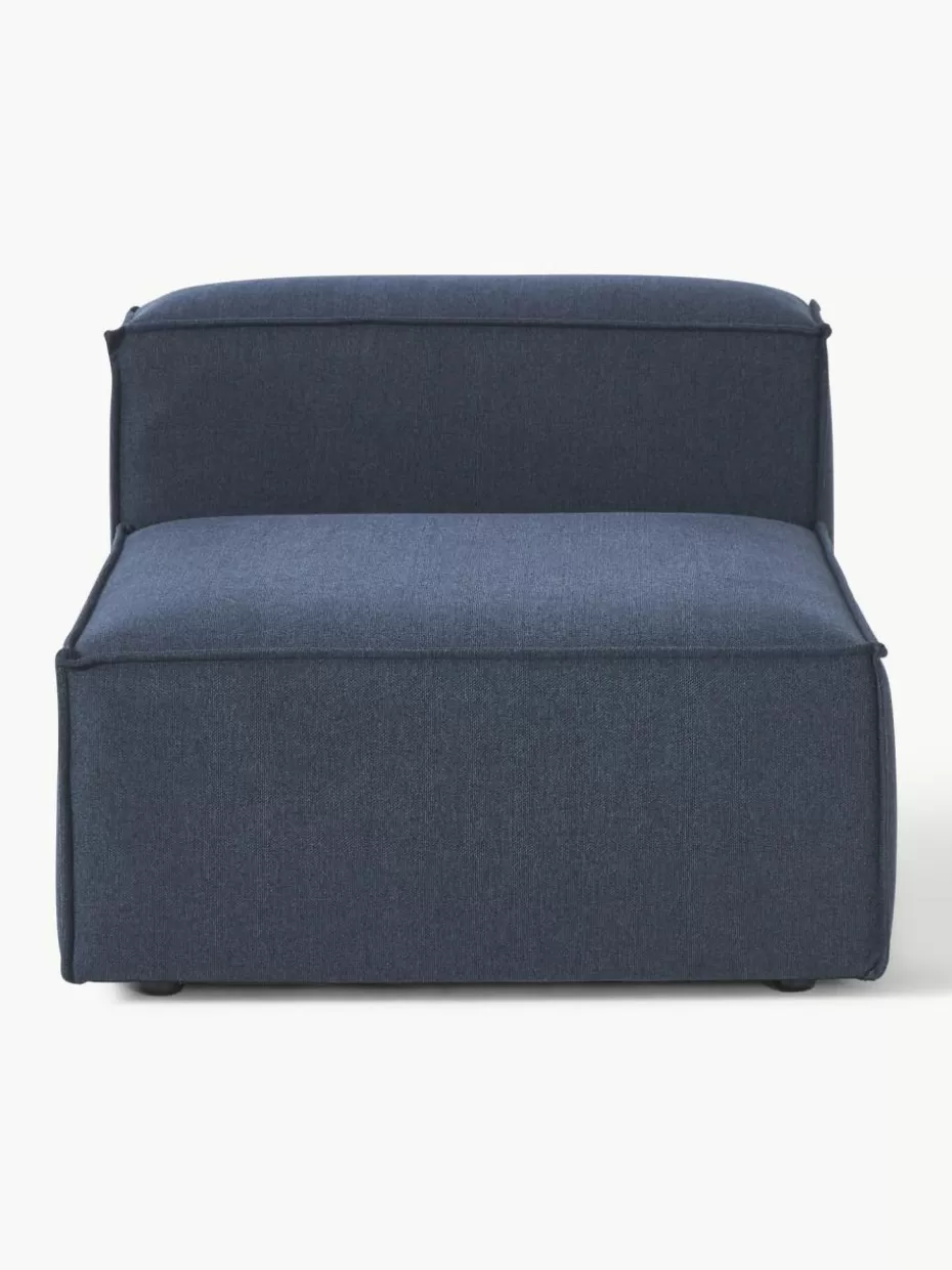 Sofas | Sofaserien-Westwing Collection Mittelmodul Lennon Webstoff Dunkelblau
