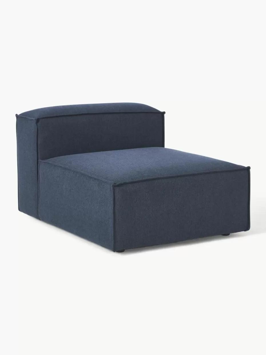 Sofas | Sofaserien-Westwing Collection Mittelmodul Lennon Webstoff Dunkelblau