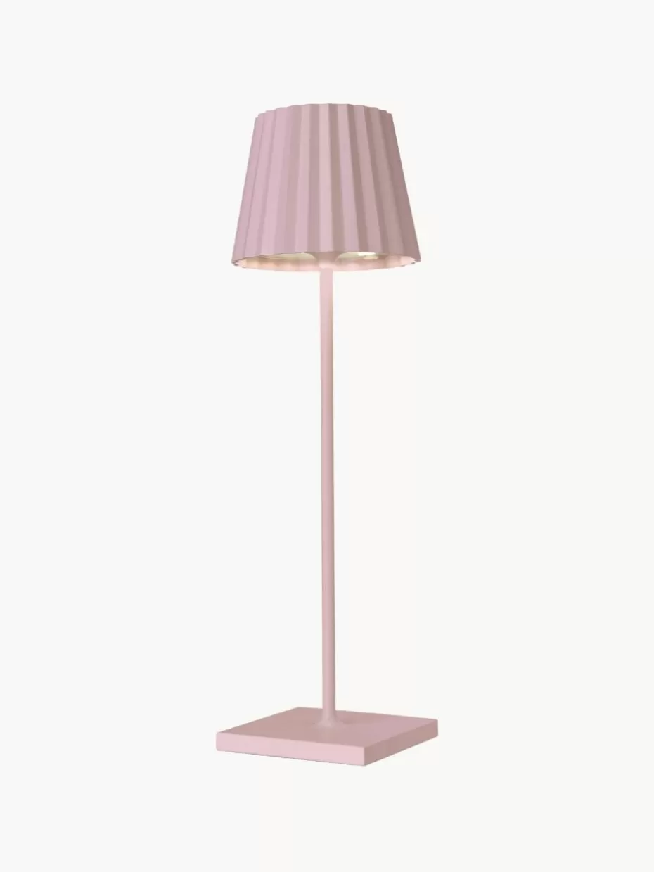 Outdoor Tischlampen-Sompex Mobile dimmbare LED-Außentischlampe Trellia Rosa