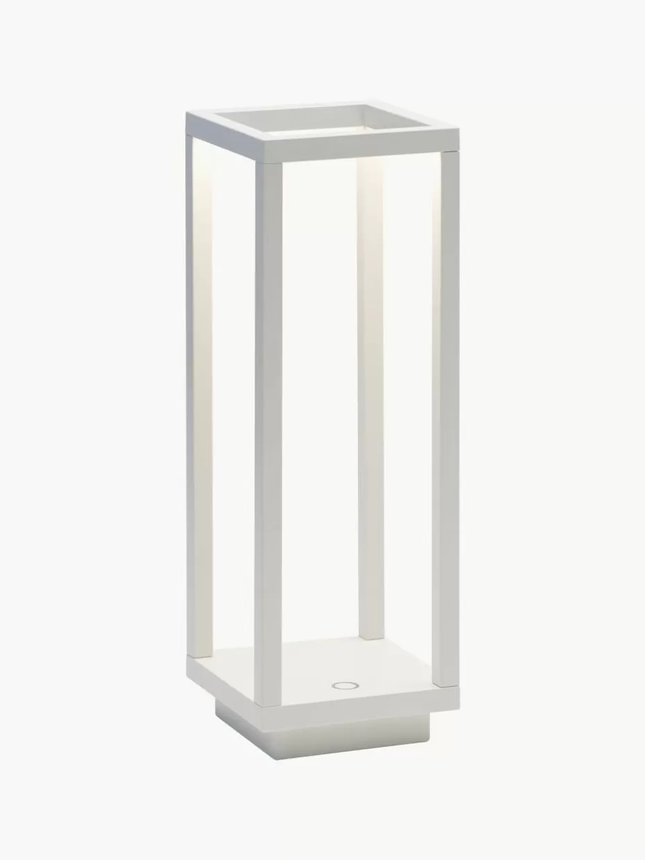 Outdoor Tischlampen | Led-Tischleuchten-Zafferano Mobile dimmbare LED-Tischlampe Home Pro Weiß