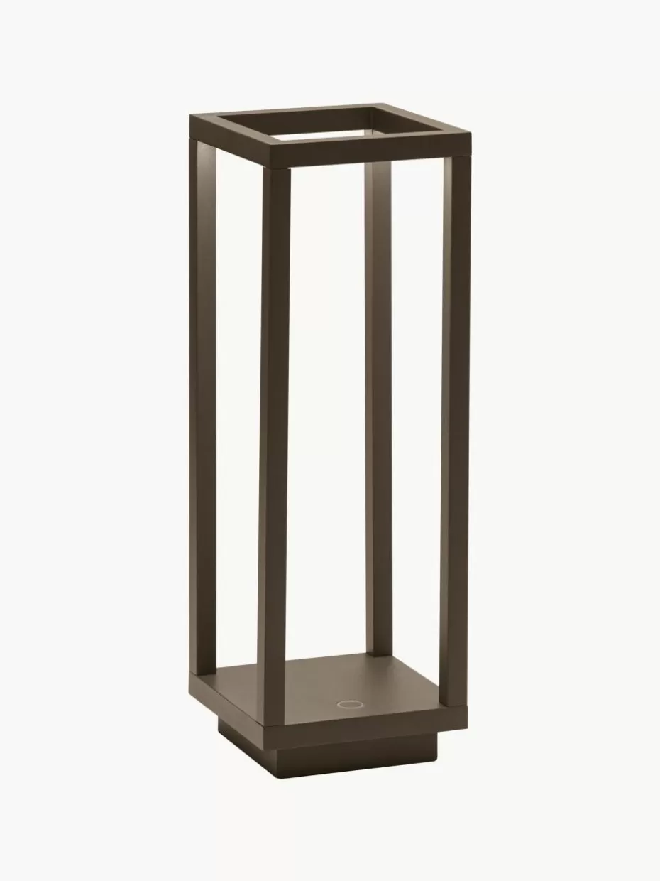 Outdoor Tischlampen | Led-Tischleuchten-Zafferano Mobile dimmbare LED-Tischlampe Home Pro Nougat