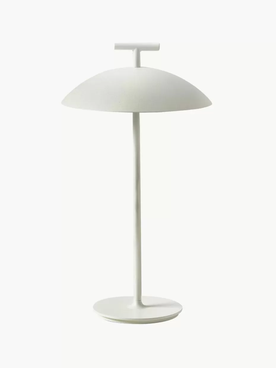 Outdoor Tischlampen | Led-Tischleuchten-Kartell Mobile In & Outdoor LED-Tischlampe Mini Geen-A, dimmbar Weiß