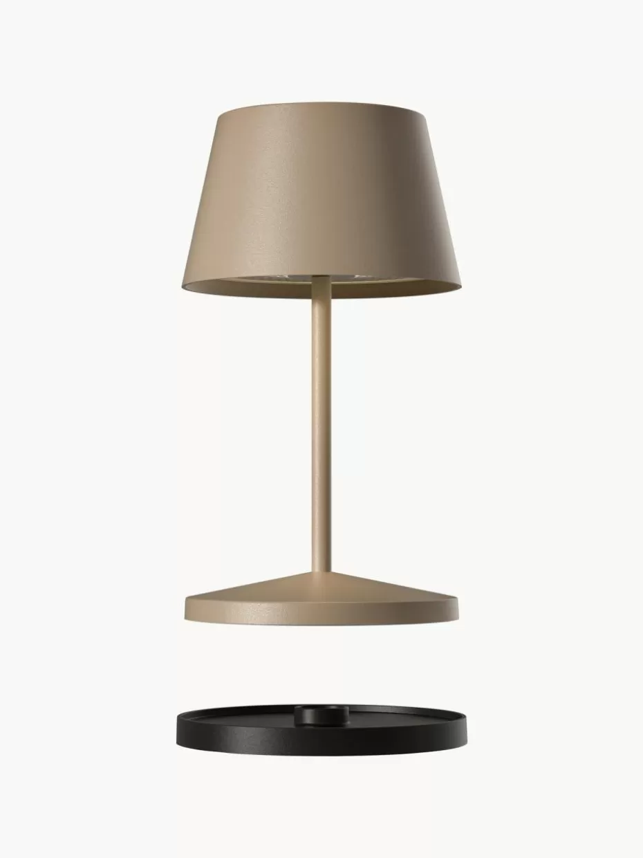 Outdoor Tischlampen | Led-Tischleuchten-Villeroy & Boch Mobile LED-Außenleuchte Seoul, dimmbar Beige, matt