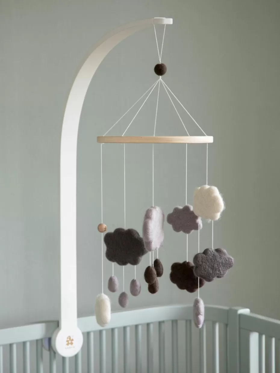 Babybetten-Sebra Mobile-Halter Jetty Weiß