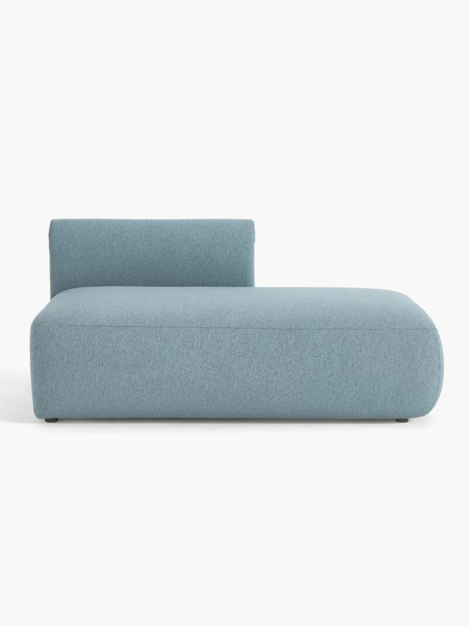 Sofas | Sofaserien-Westwing Collection Modulare Bouclé-Ottomane Sofia Bouclé Blau