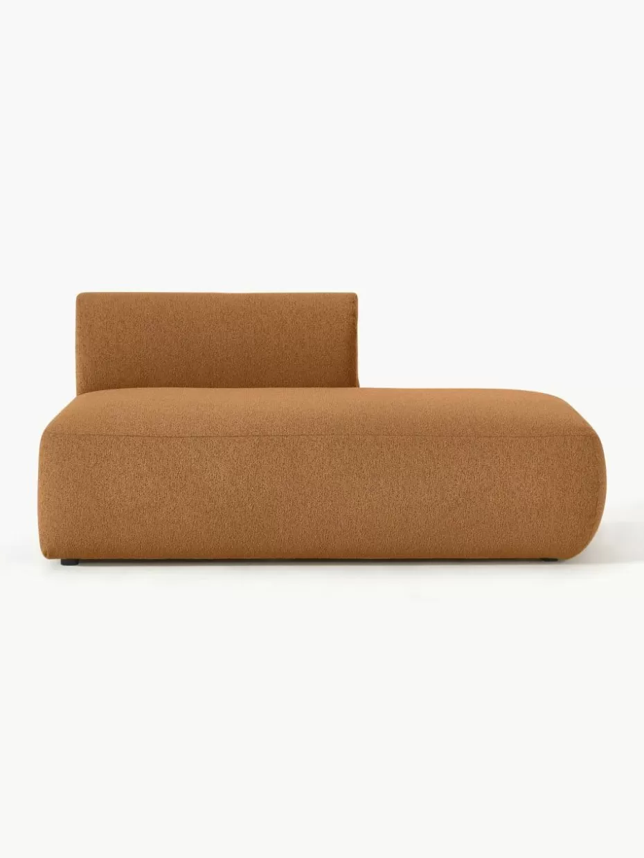 Sofas | Sofaserien-Westwing Collection Modulare Bouclé-Ottomane Sofia Bouclé Hellbraun