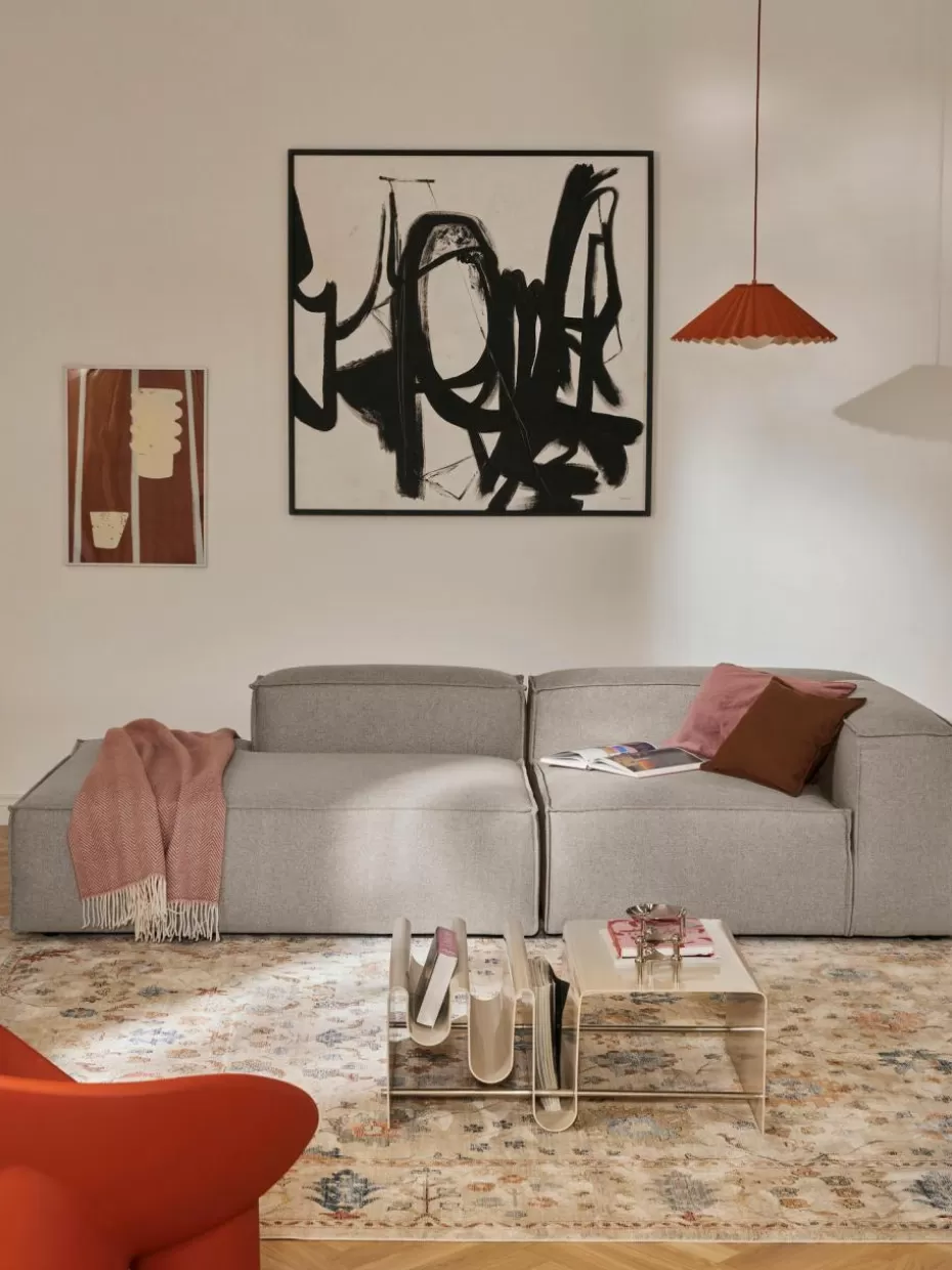 Sofas | Sofaserien-Westwing Collection Modulare Ottomane Lennon Webstoff Taupe