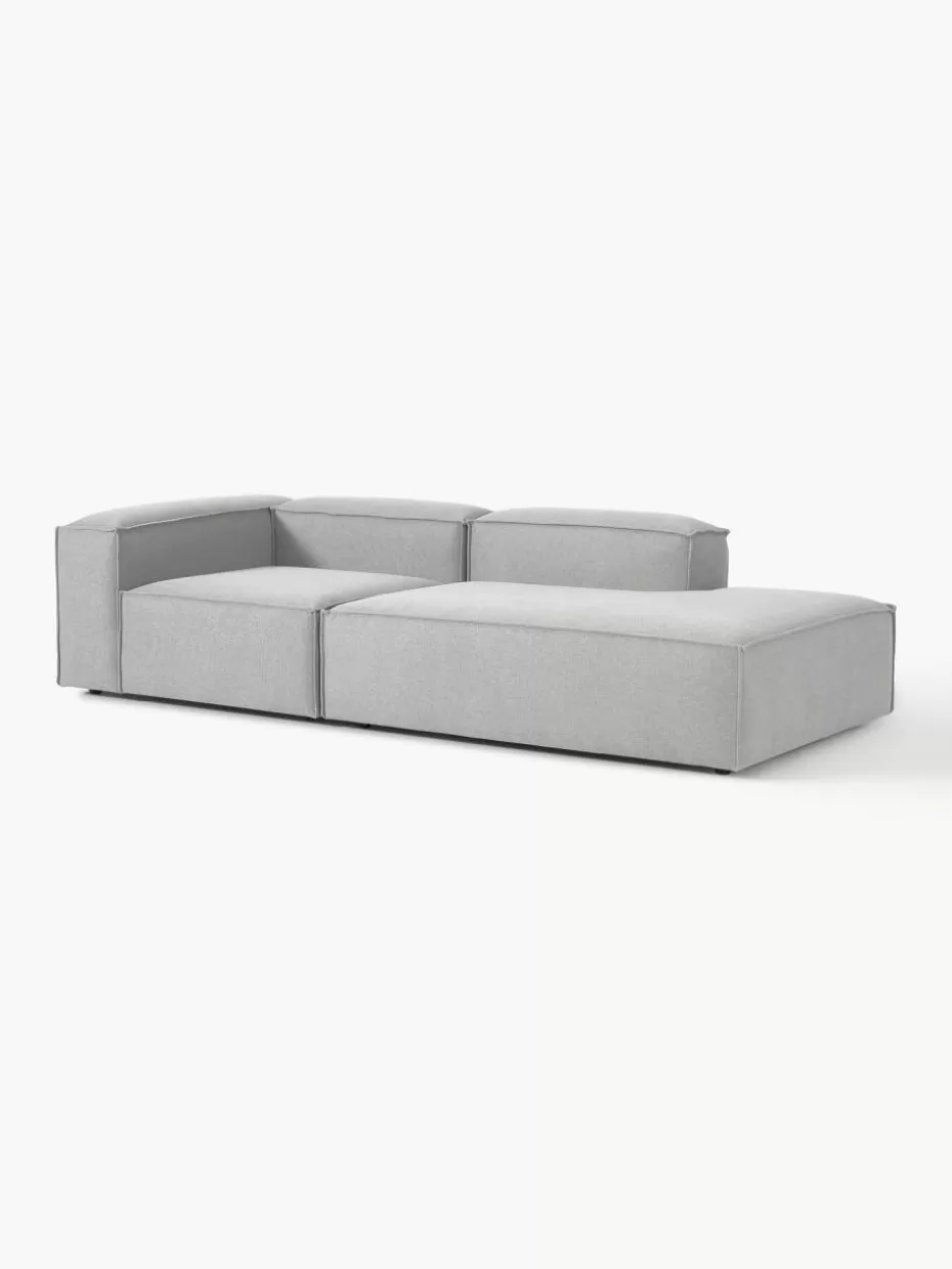 Sofas | Sofaserien-Westwing Collection Modulare Ottomane Lennon Webstoff Grau