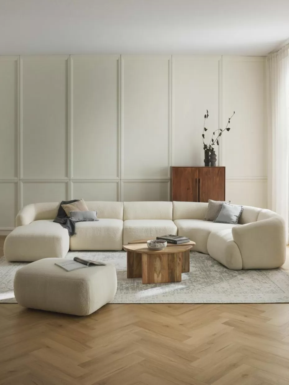 Sofas | Sofaserien-Westwing Collection Modulare Teddy-Wohnlandschaft Sofia Teddy Off White