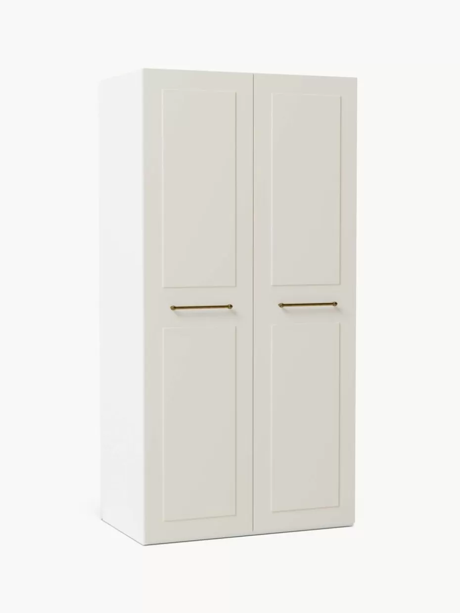 Kleiderschränke-Westwing Collection Modularer Drehtürenschrank Charlotte, 100 cm Breite, mehrere Varianten Beige