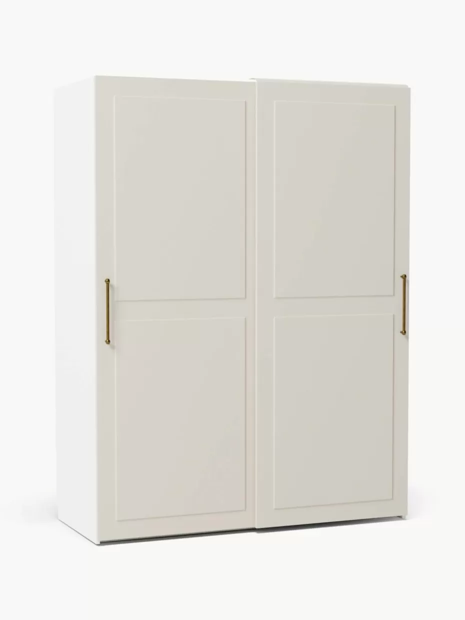 Kleiderschränke-Westwing Collection Modularer Schwebetürenschrank Charlotte, 150 cm Breite, mehrere Varianten Beige