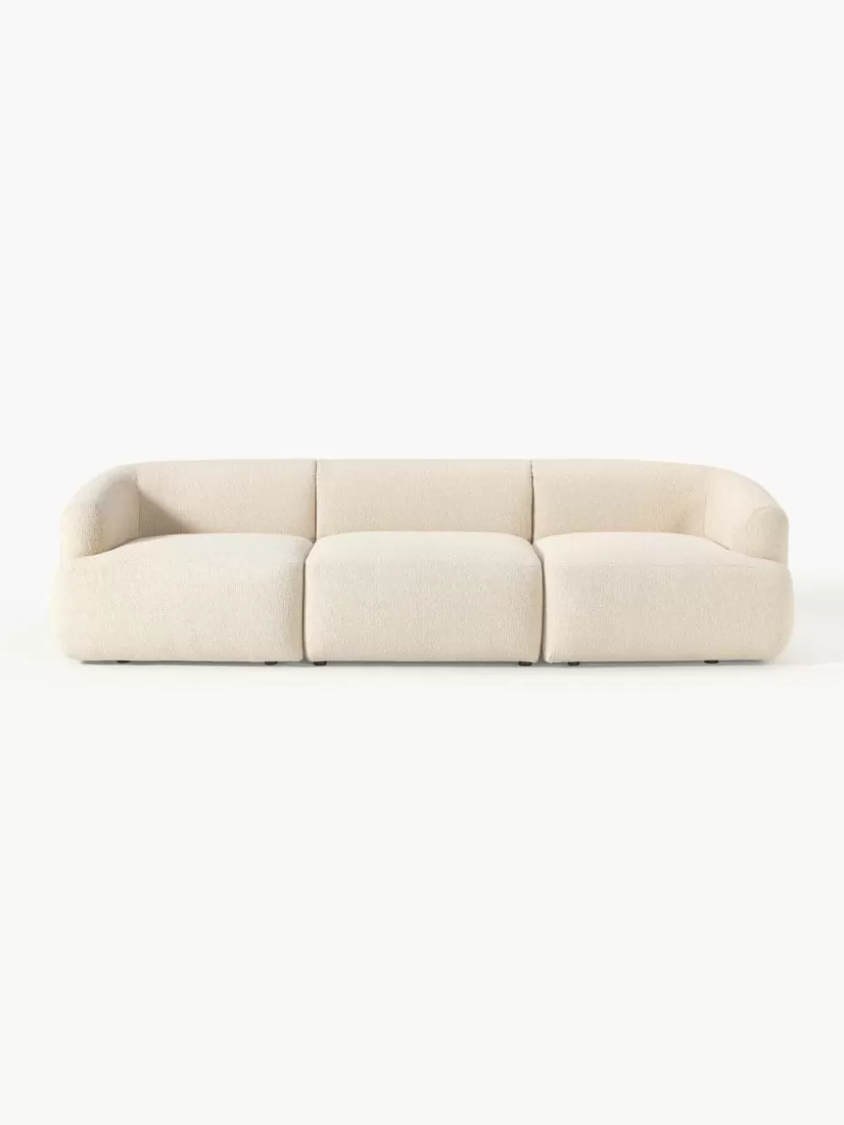 Sofas | Sofaserien-Westwing Collection Modulares Bouclé-Sofa Sofia (3-Sitzer) Bouclé Hellbeige