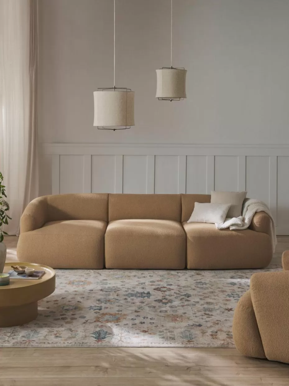 Sofas | Sofaserien-Westwing Collection Modulares Bouclé-Sofa Sofia (3-Sitzer) Bouclé Beige