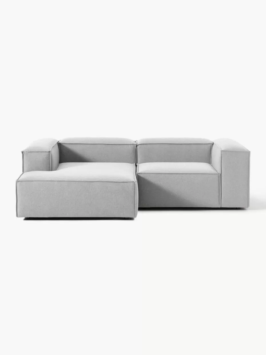 Sofas | Sofaserien-Westwing Collection Modulares Ecksofa Lennon Webstoff Grau