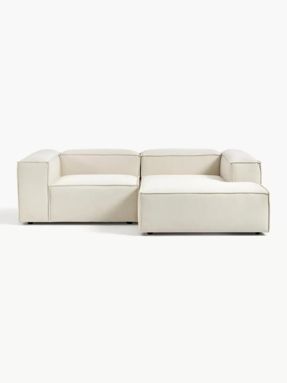Sofas | Sofaserien-Westwing Collection Modulares Ecksofa Lennon Webstoff Off White