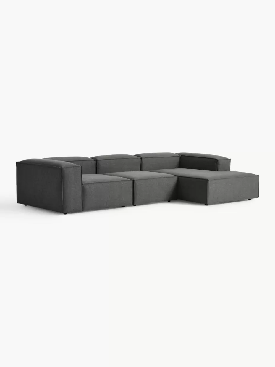 Sofas | Sofaserien-Westwing Collection Modulares Ecksofa Lennon Webstoff Anthrazit