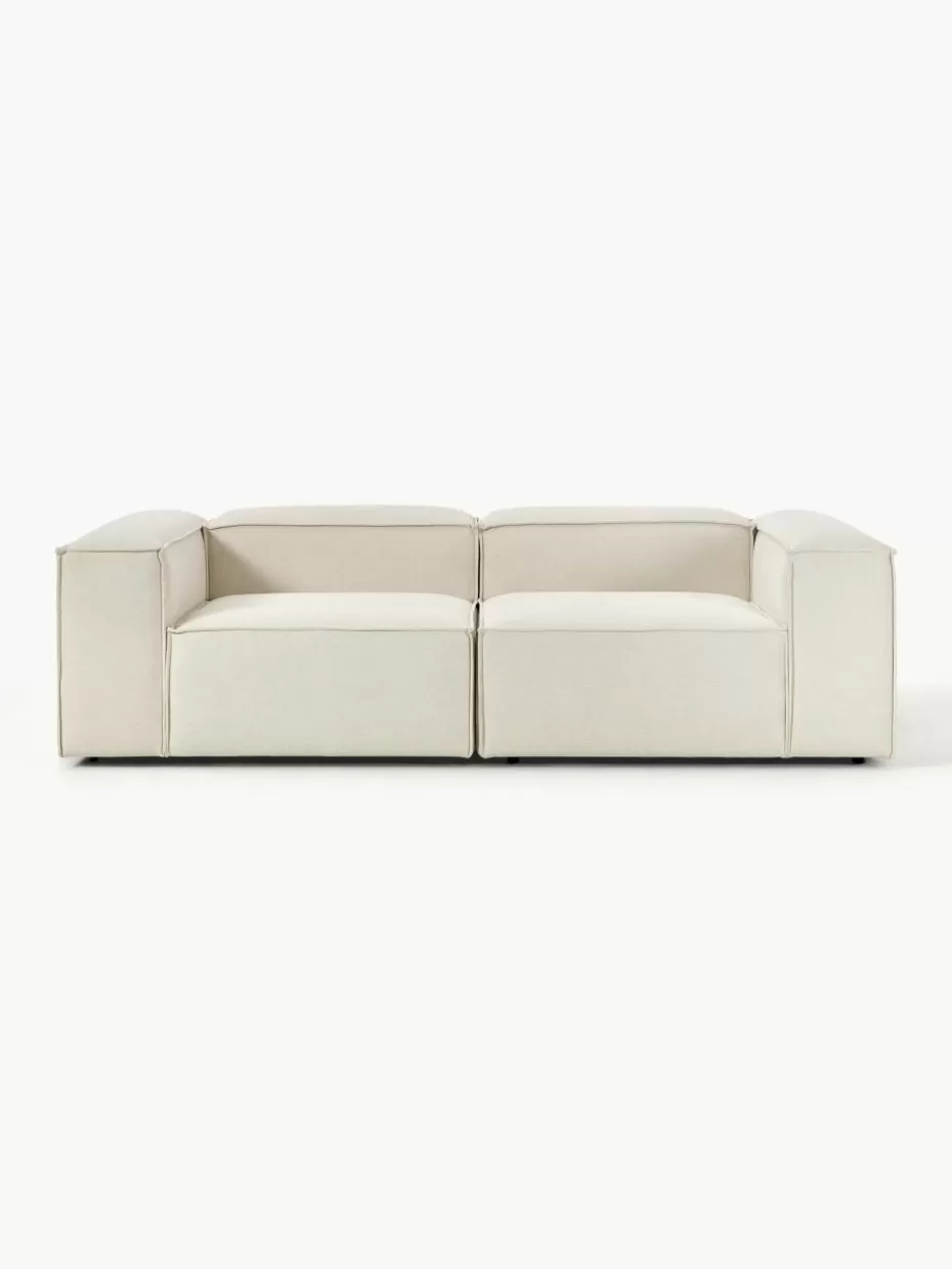 Sofas | Sofaserien-Westwing Collection Modulares Sofa Lennon (3-Sitzer) Webstoff Off White