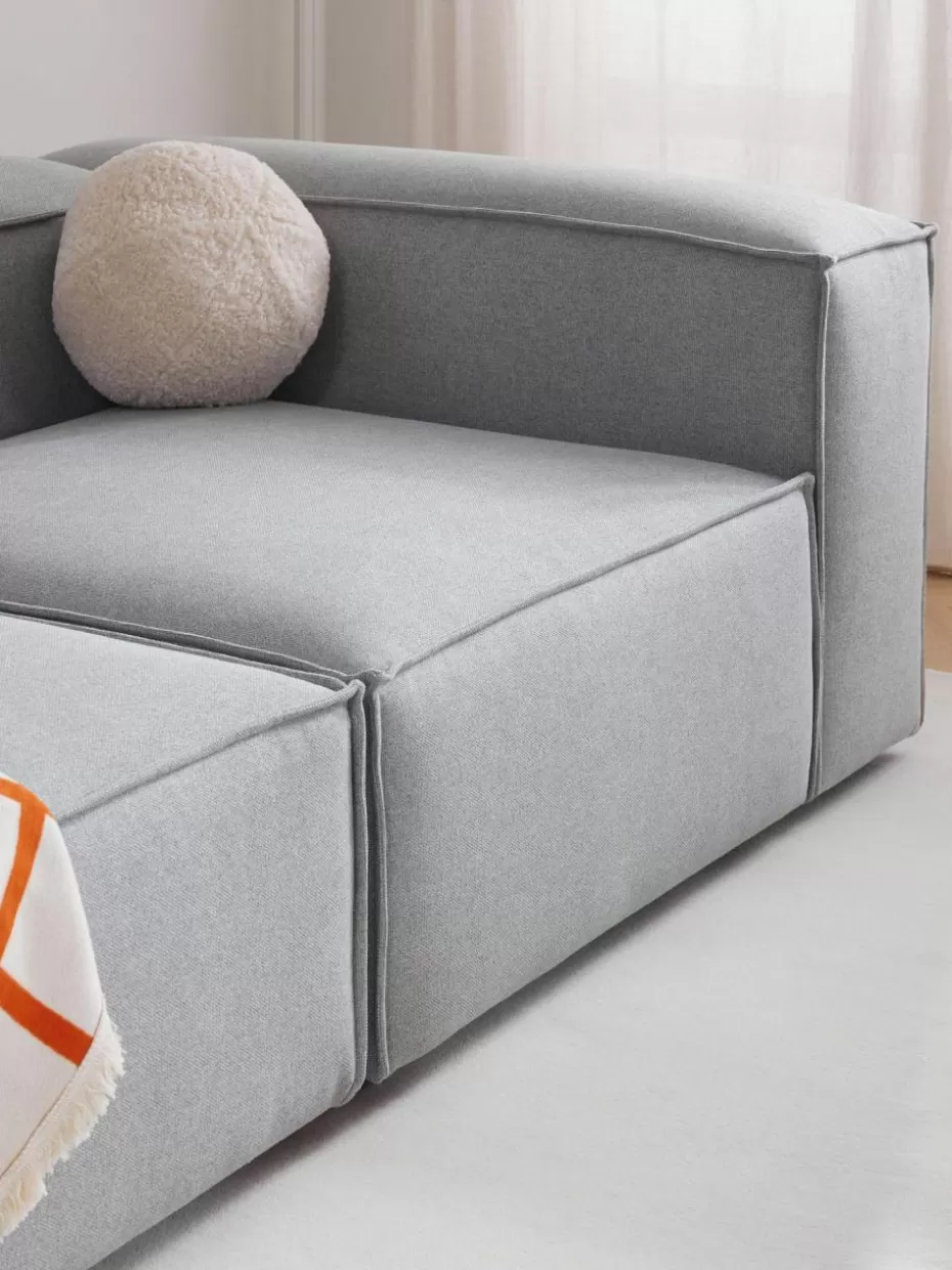 Sofas | Sofaserien-Westwing Collection Modulares Sofa Lennon (3-Sitzer) Webstoff Grau
