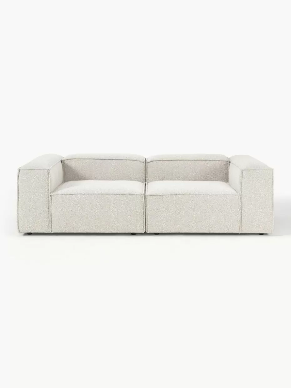Sofas | Sofaserien-Westwing Collection Modulares Sofa Lennon (3-Sitzer) aus Bouclé Bouclé Off White