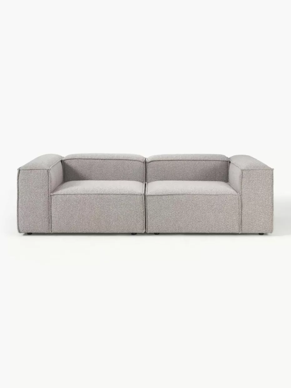 Sofas | Sofaserien-Westwing Collection Modulares Sofa Lennon (3-Sitzer) aus Bouclé Bouclé Taupe