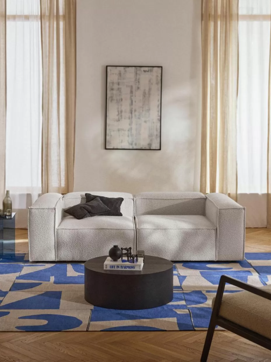 Sofas | Sofaserien-Westwing Collection Modulares Sofa Lennon (3-Sitzer) aus Bouclé Bouclé Off White